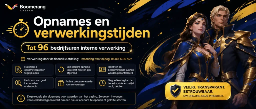 Opnames en verwerkingstijden