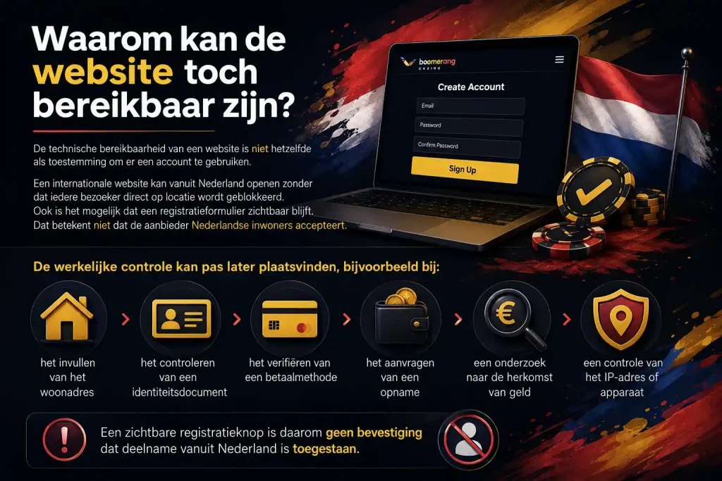 Waarom kan de website toch bereikbaar zijn